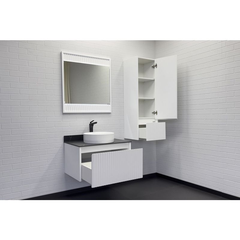 Зеркало Comforty Марсель-75 00-00012269 белое матовое с подсветкой