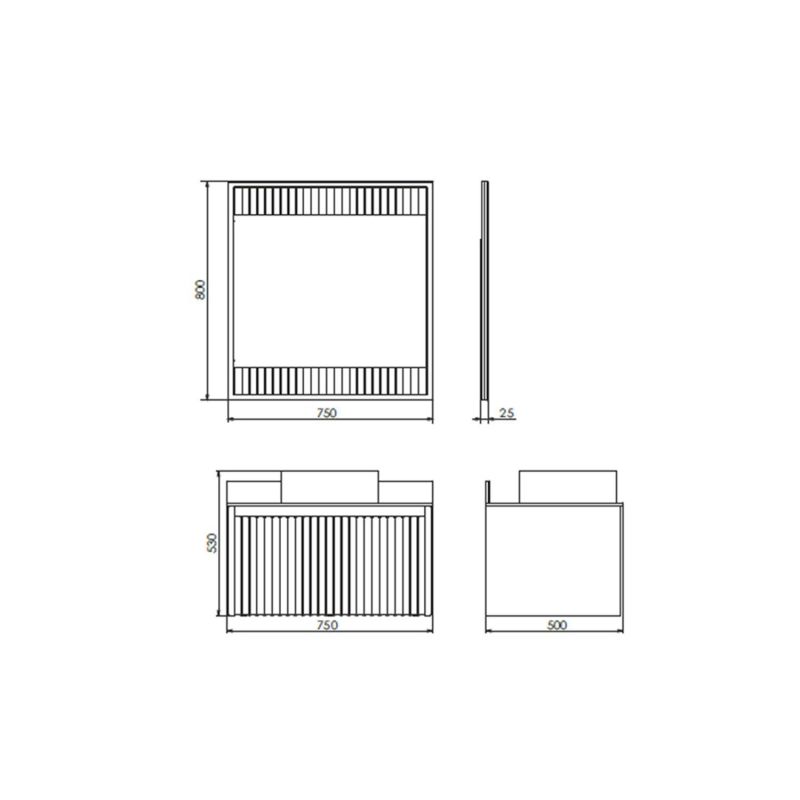 Зеркало Comforty Марсель-75 00-00012269 белое матовое с подсветкой