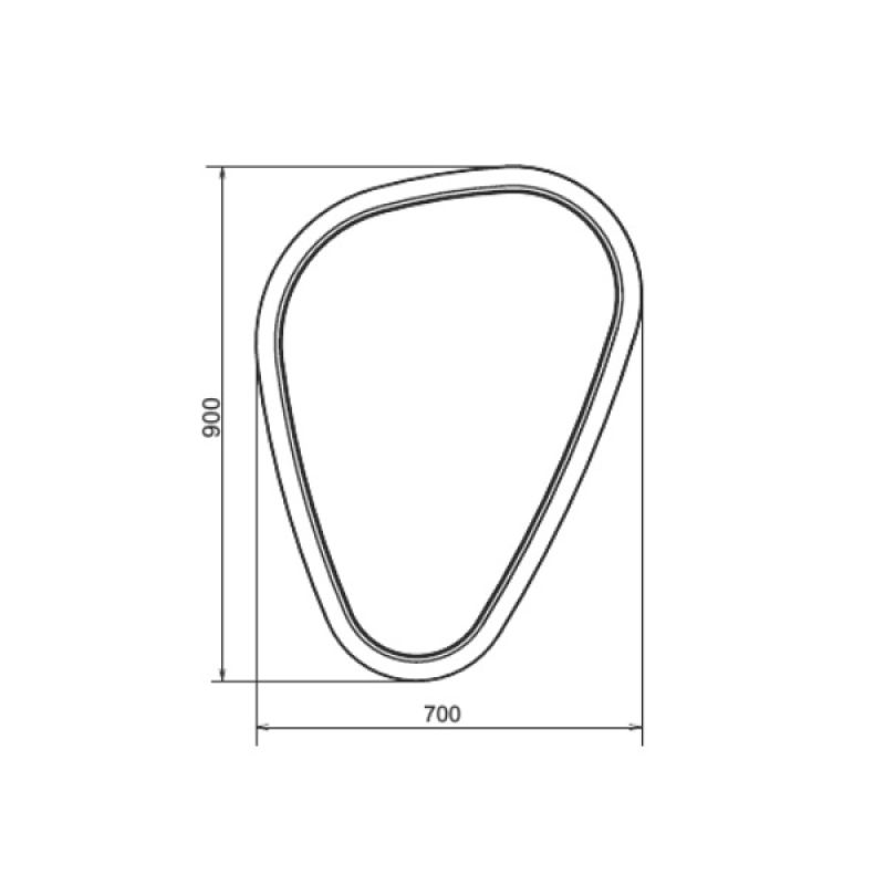 Зеркало Comforty Олеандр-70 00-00014342 LED-подсветка, бесконтактный сенсор