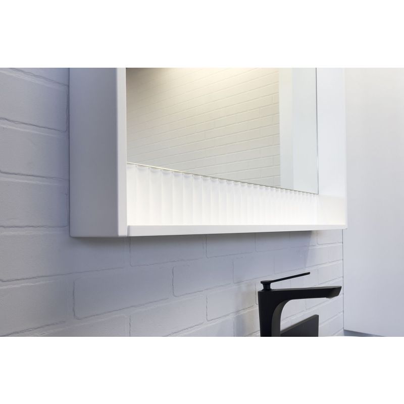 Зеркало Comforty Марсель-90 00-00013685 белое матовое с подсветкой