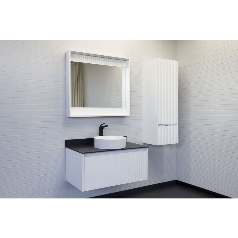 Зеркало Comforty Марсель-90 00-00013685 белое матовое с подсветкой