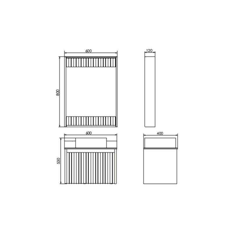 Зеркало Comforty Марсель-60 00-00001278 белое матовое с подсветкой