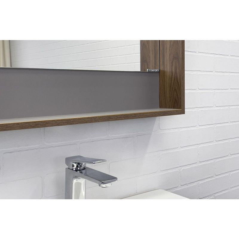 Зеркало Comforty Томари-70 00-00005791 дуб темно-коричневое, с подсветкой