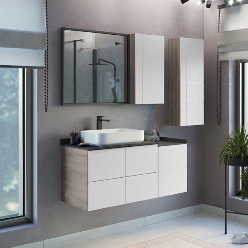 Тумба Comforty Таллин 40 00-00009968 подвесная Белый Дуб натуральный