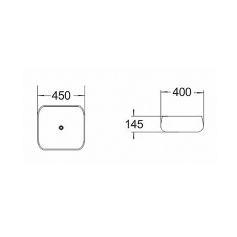 Раковина-чаша Comforty 45 78103 00004150351 Белая