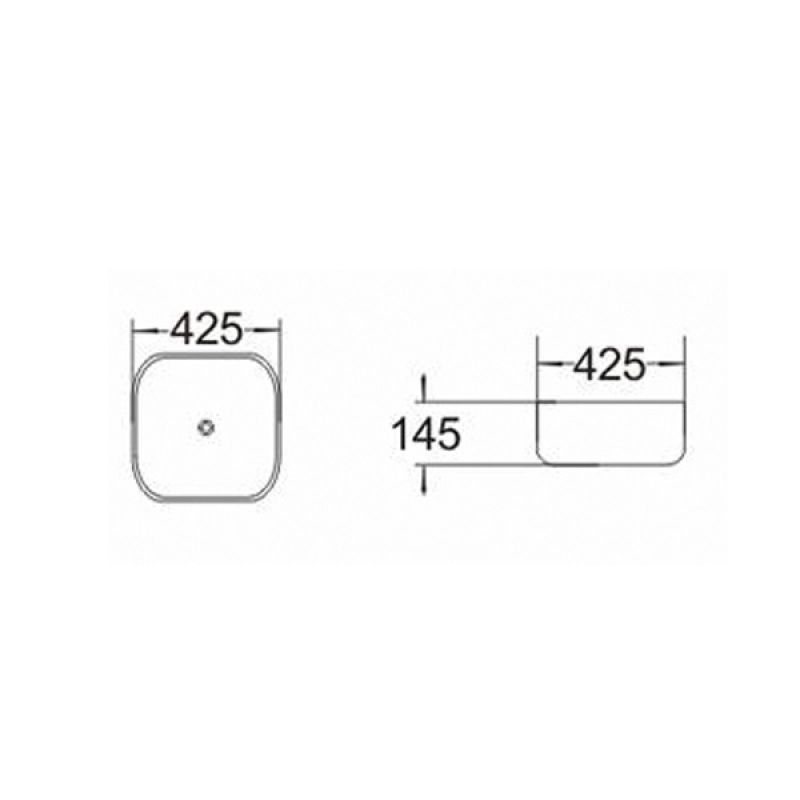 Раковина-чаша Comforty 42.5 78106 00004150367 Белая