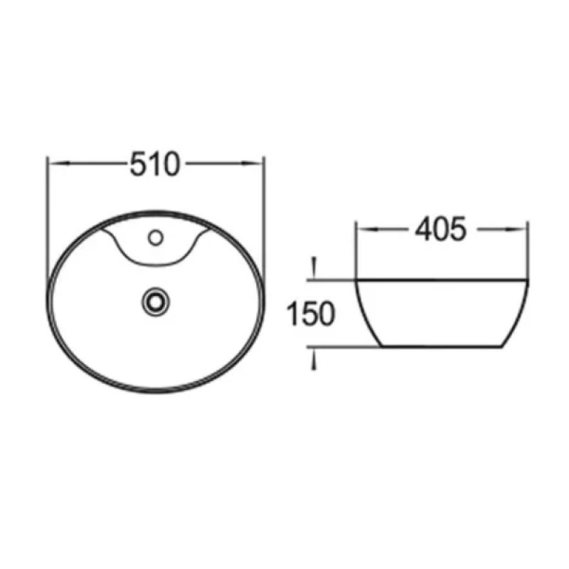 Раковина-чаша Comforty 51 78197 00004139826 Белая