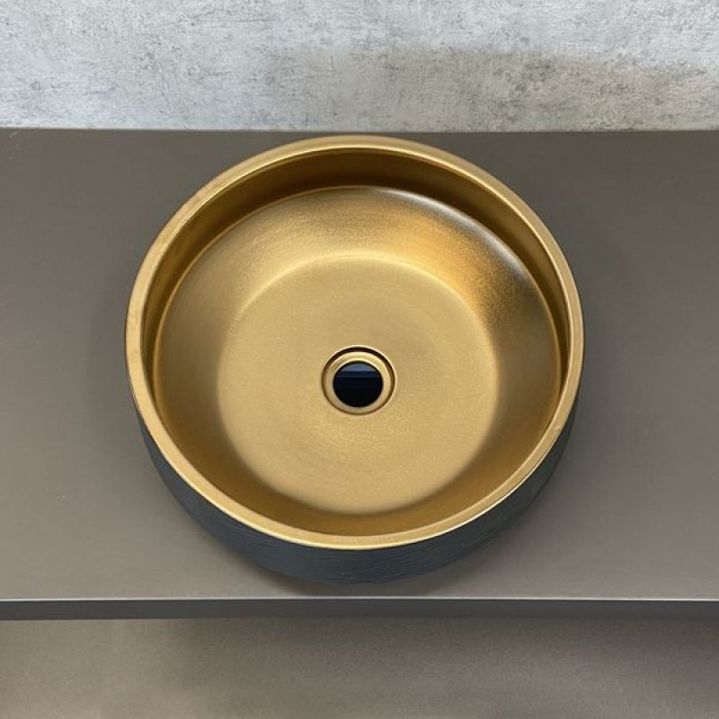 Раковина-чаша Comforty 43 J2091 00004139777 Черная Бронза