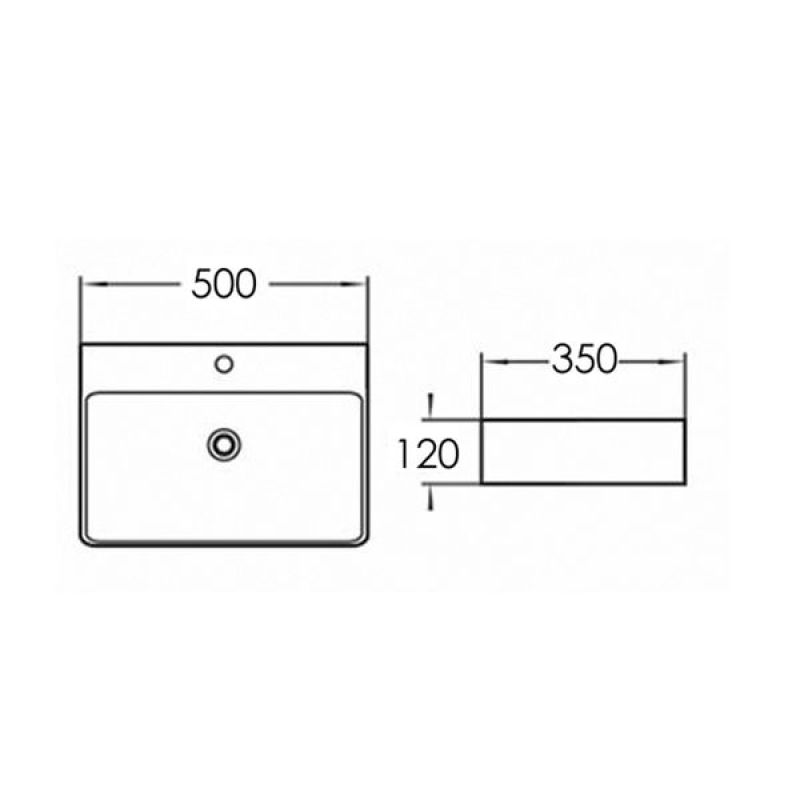 Раковина Comforty 50 7657D 00-00011951 Белая