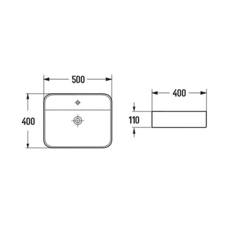 Раковина Comforty 50 78574-50 00-00012238 Белая