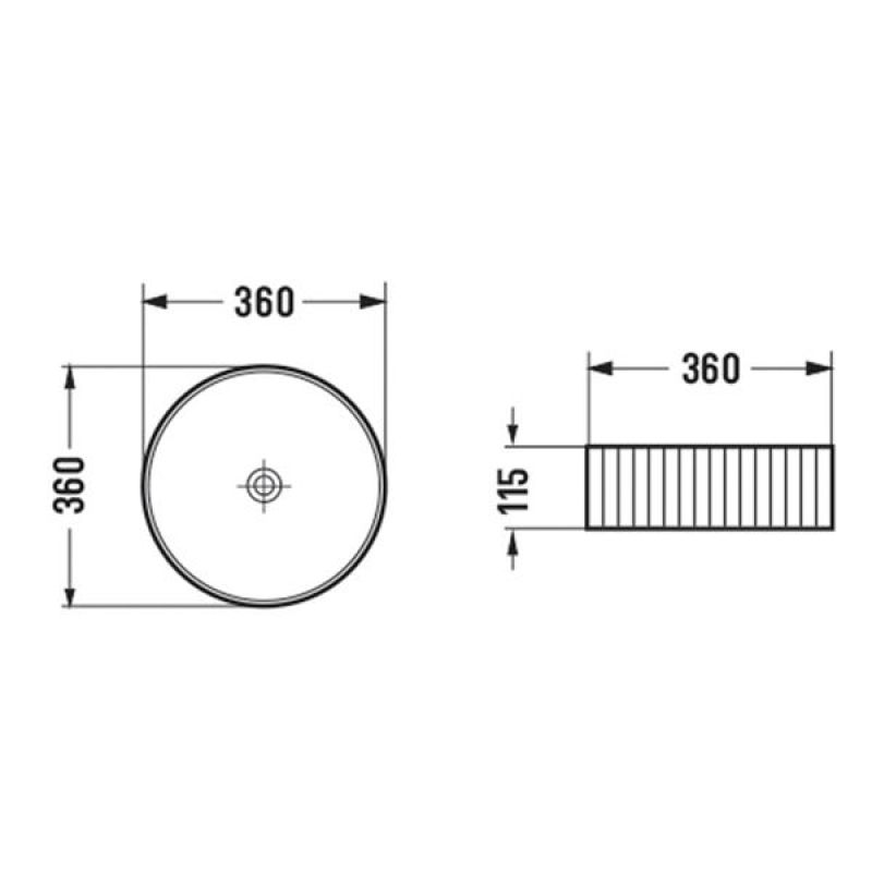 Раковина-чаша Comforty 36 78728MW 00-00012531 Белая матовая