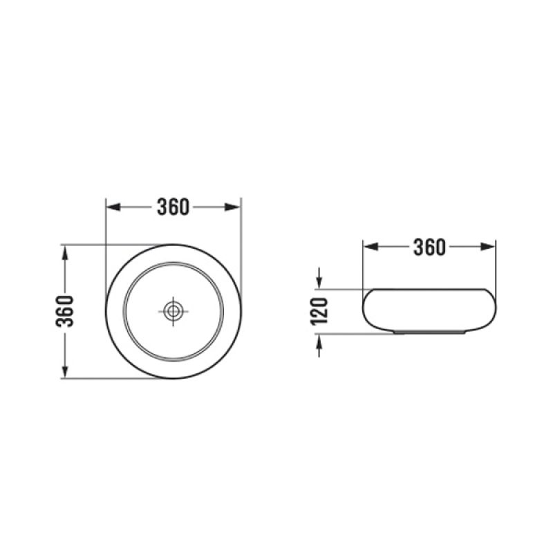 Раковина-чаша Comforty 36 113 00-00012225 Белая