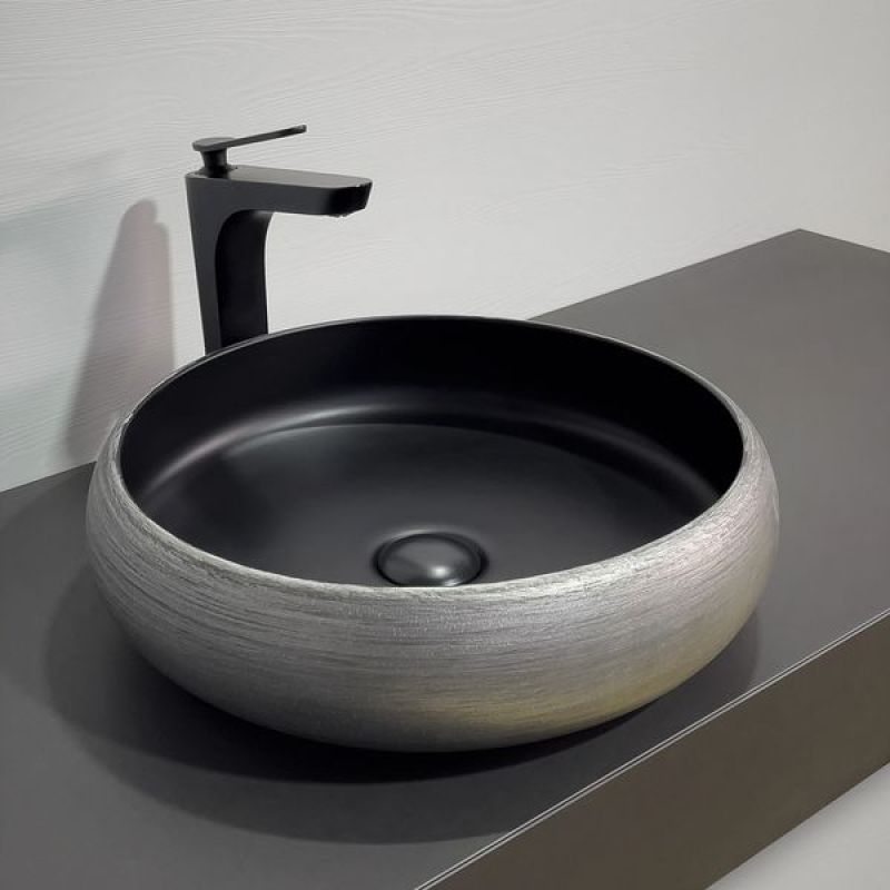 Раковина-чаша Comforty 41.5 78653 00-00012232 Серебро Черная