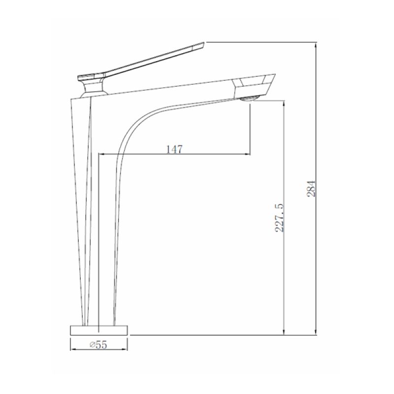 Смеситель для раковины Comforty FC088B-CMT 00004149946 Черный