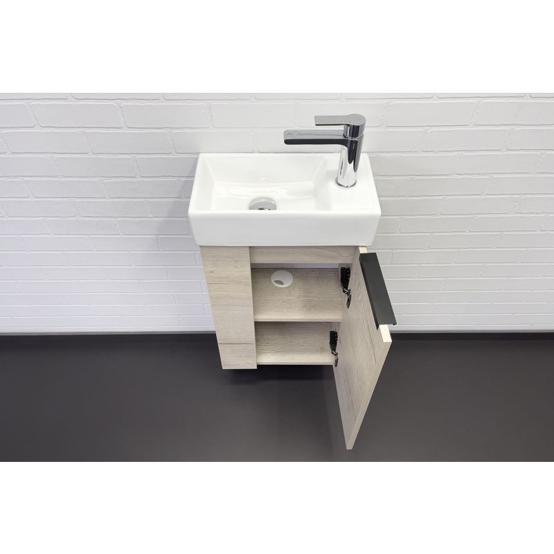 Тумба с раковиной Comforty "Асти-40" 00-00013798 дуб дымчатый с раковиной Comforty 9140