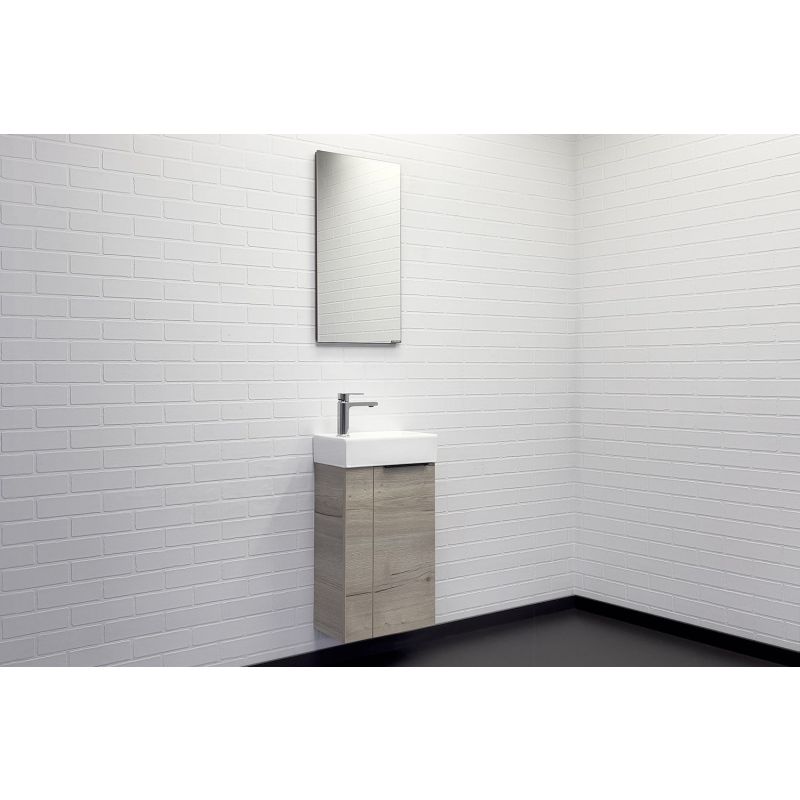 Тумба с раковиной Comforty "Асти-40" 00-00013798 дуб дымчатый с раковиной Comforty 9140