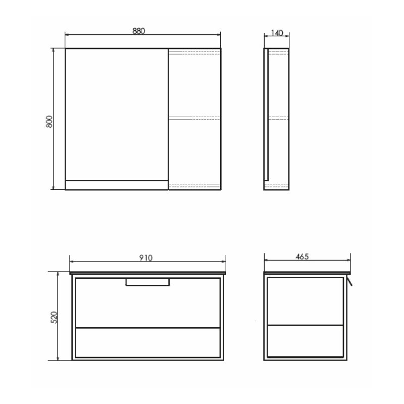 Тумба с раковиной Comforty "Бонн-90" 00-00001937 дуб темный с  раковиной Comforty 90E черная матовая