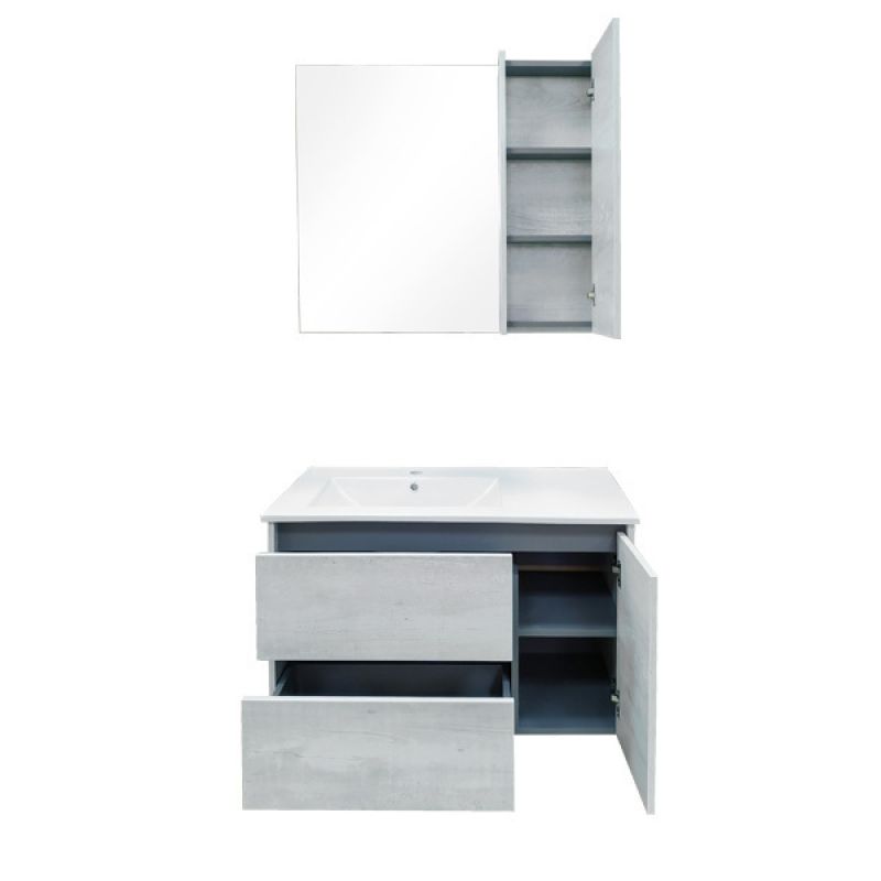 Тумба с раковиной Comforty "Бремен-90" 00004142375 дуб белый с раковиной Comforty 9090EL