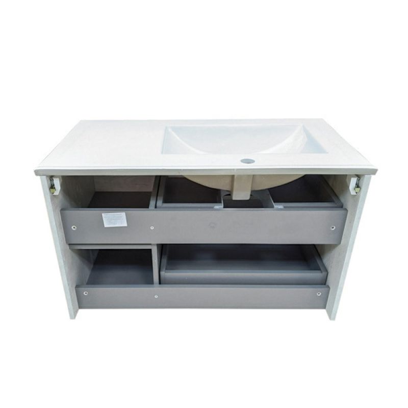 Тумба с раковиной Comforty "Бремен-90" 00004142375 дуб белый с раковиной Comforty 9090EL