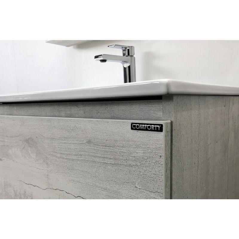 Тумба с раковиной Comforty "Верона-75" 00004137102 дуб белый с раковиной Comforty 75Е