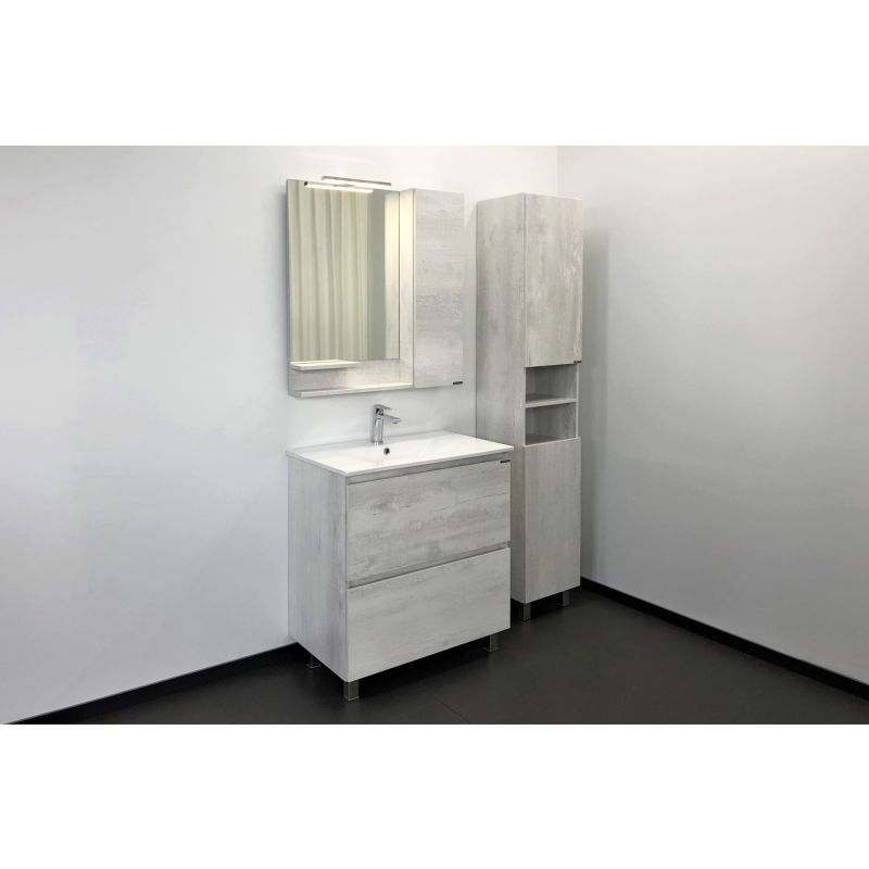 Тумба с раковиной Comforty "Верона-75" 00004137102 дуб белый с раковиной Comforty 75Е