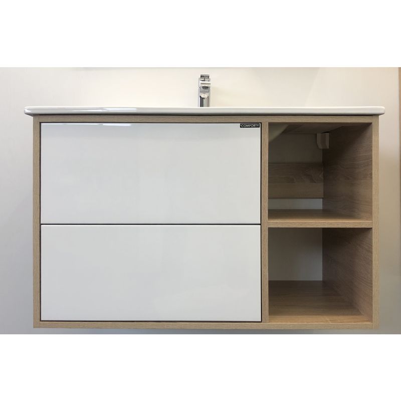 Тумба с раковиной Comforty "Гамбург-90" 00004142225 дуб сонома с раковиной Comforty 90E