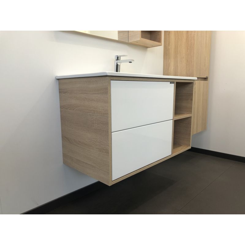 Тумба с раковиной Comforty "Гамбург-90" 00004142225 дуб сонома с раковиной Comforty 90E