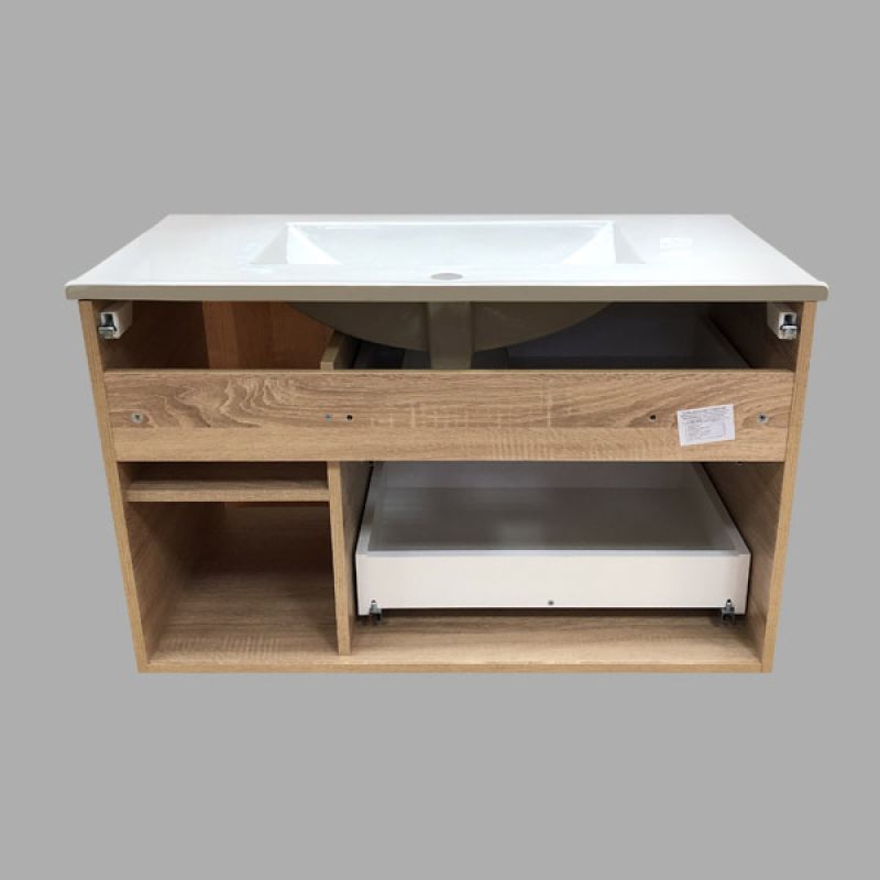 Тумба с раковиной Comforty "Гамбург-90" 00004142225 дуб сонома с раковиной Comforty 90E