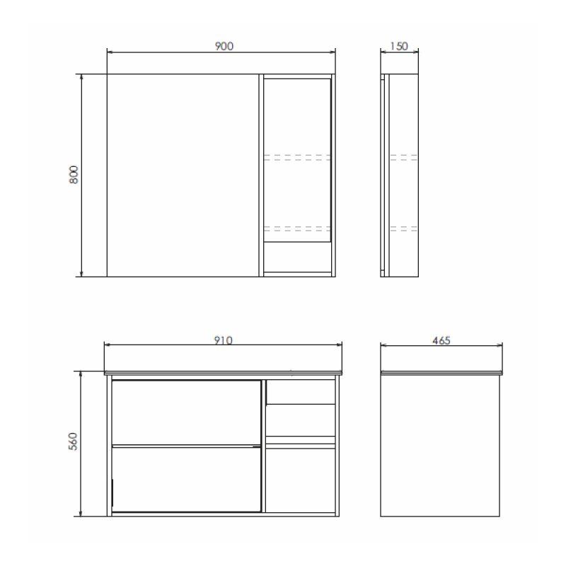 Тумба с раковиной Comforty "Гамбург-90" 00004142225 дуб сонома с раковиной Comforty 90E