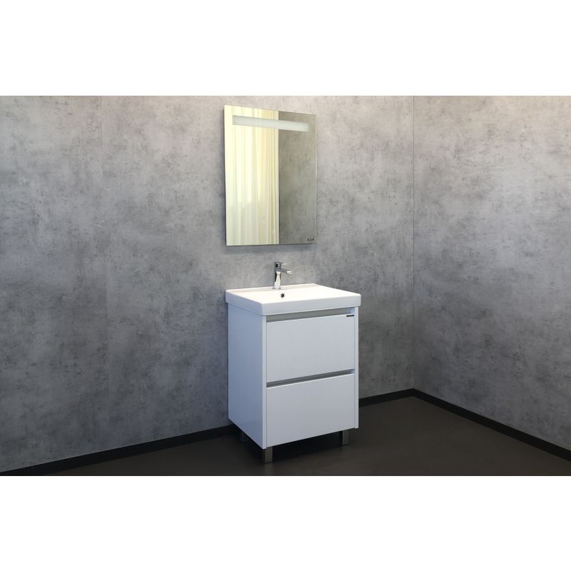 Тумба с раковиной Comforty "Дублин-60" 00004137134 белый глянец с раковиной Comforty 8056