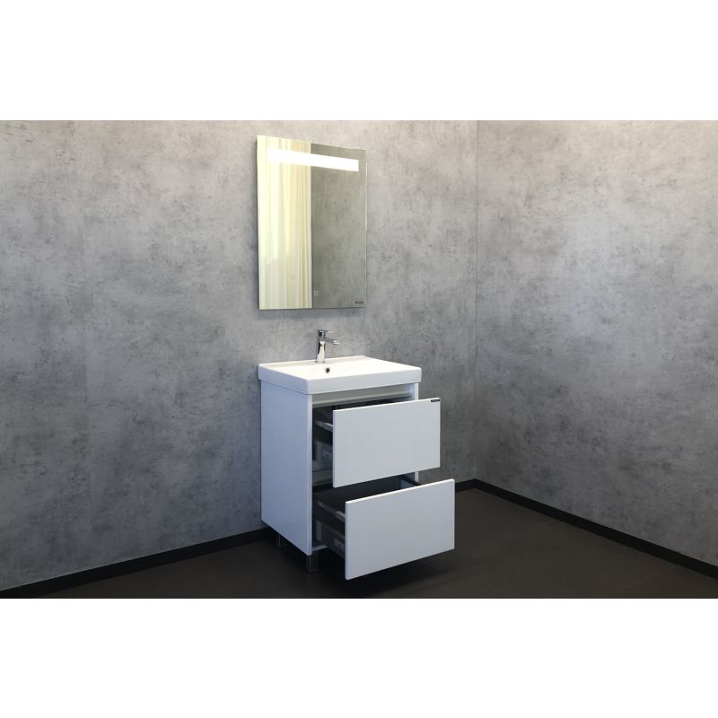 Тумба с раковиной Comforty "Дублин-60" 00004137134 белый глянец с раковиной Comforty 8056