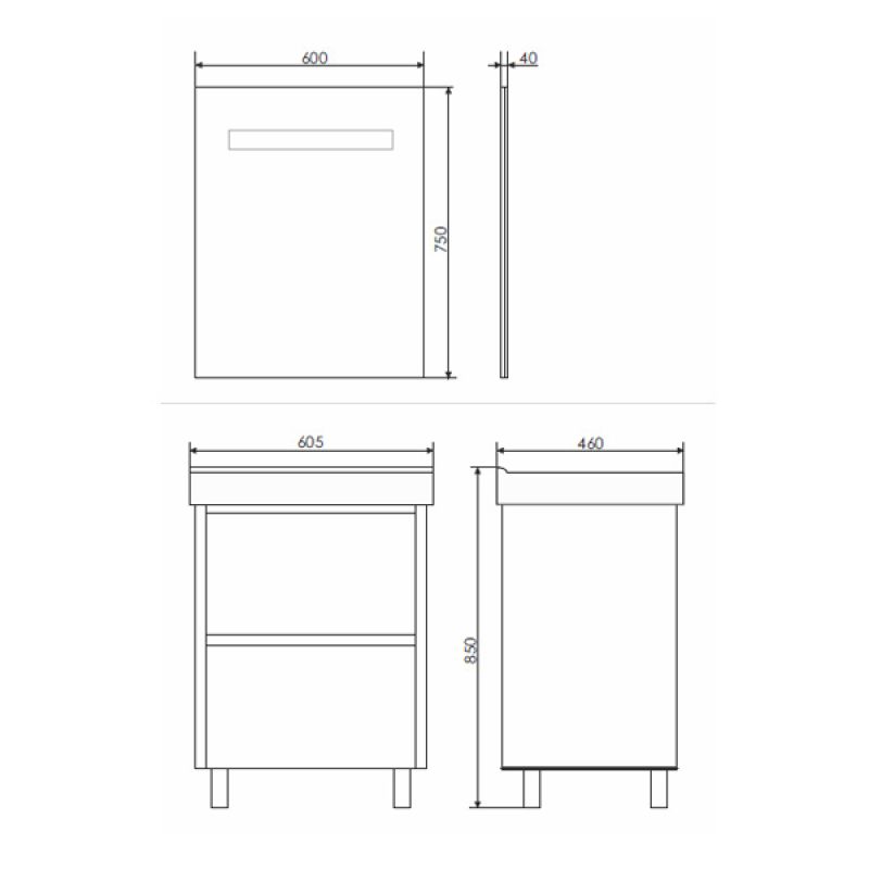 Тумба с раковиной Comforty "Дублин-60" 00004137134 белый глянец с раковиной Comforty 8056
