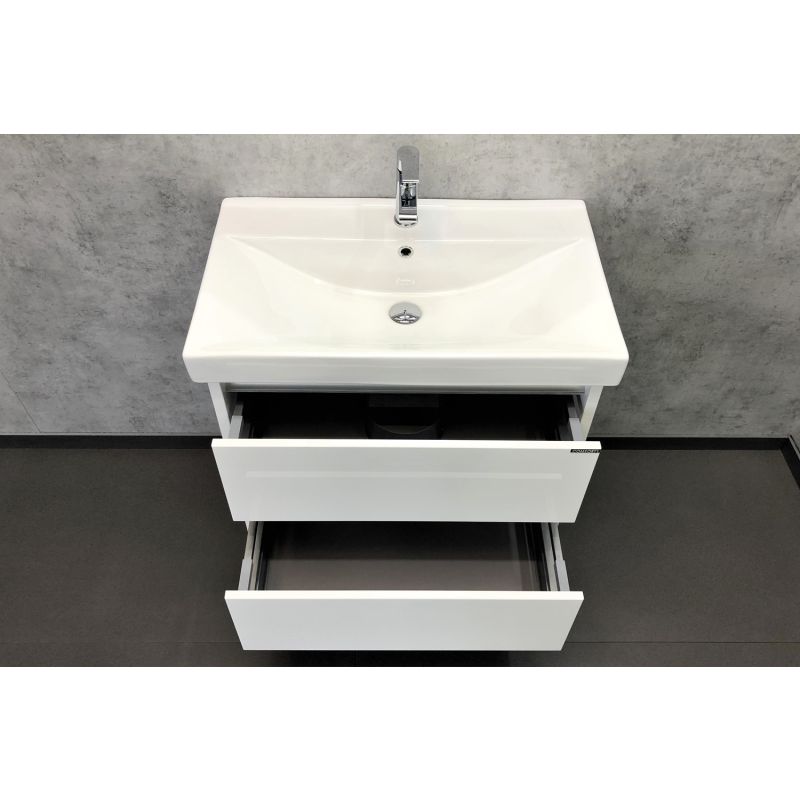 Тумба с раковиной Comforty "Дублин-75" 00004137103 белый глянец с раковиной Comforty 8057