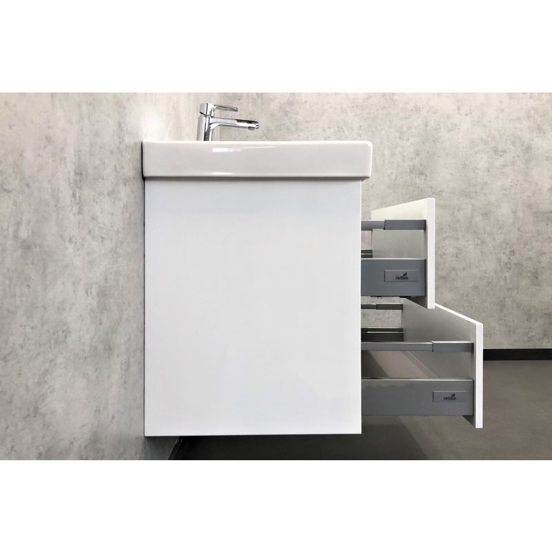 Тумба с раковиной Comforty "Дублин-75" 00004137103 белый глянец с раковиной Comforty 8057