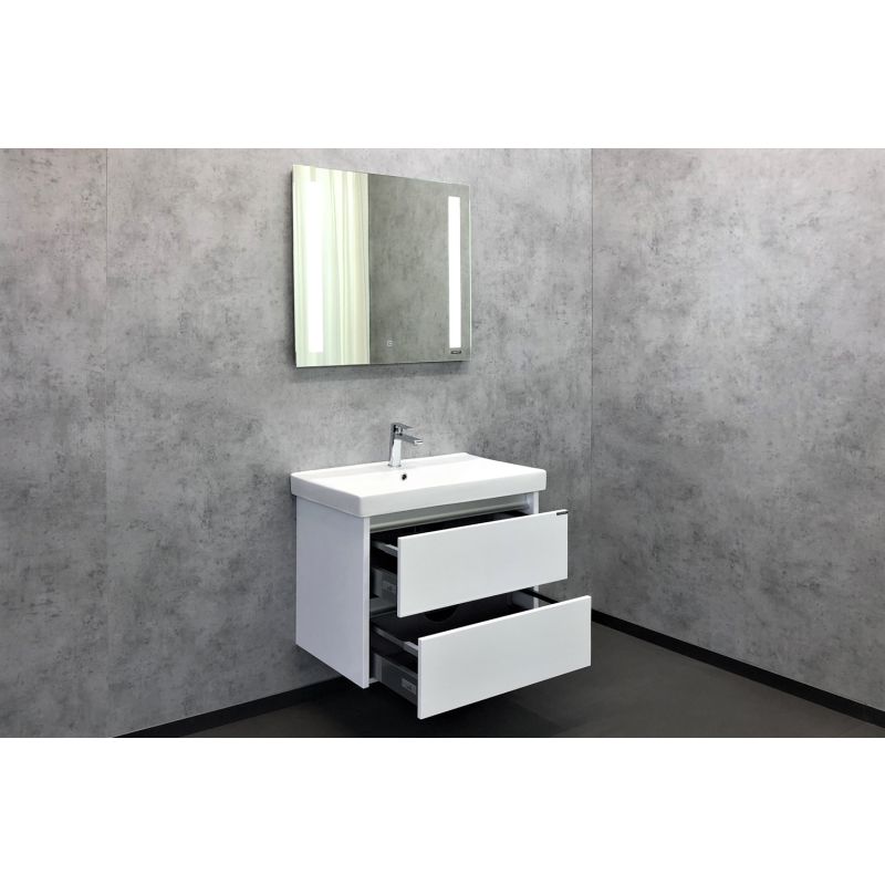 Тумба с раковиной Comforty "Дублин-75" 00004137103 белый глянец с раковиной Comforty 8057