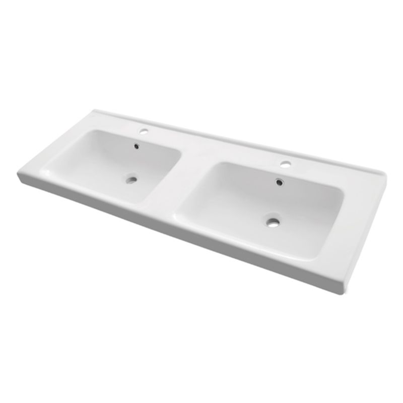 Тумба с раковиной Comforty "Дуэт-125" 00-00017178 дуб тёмно-коричневый с раковиной Гармония 125