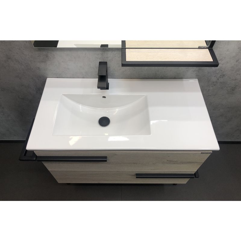 Тумба с раковиной Comforty "Дюссельдорф-90" 00-00004093 дуб дымчатый с рак. Comforty 9090EL