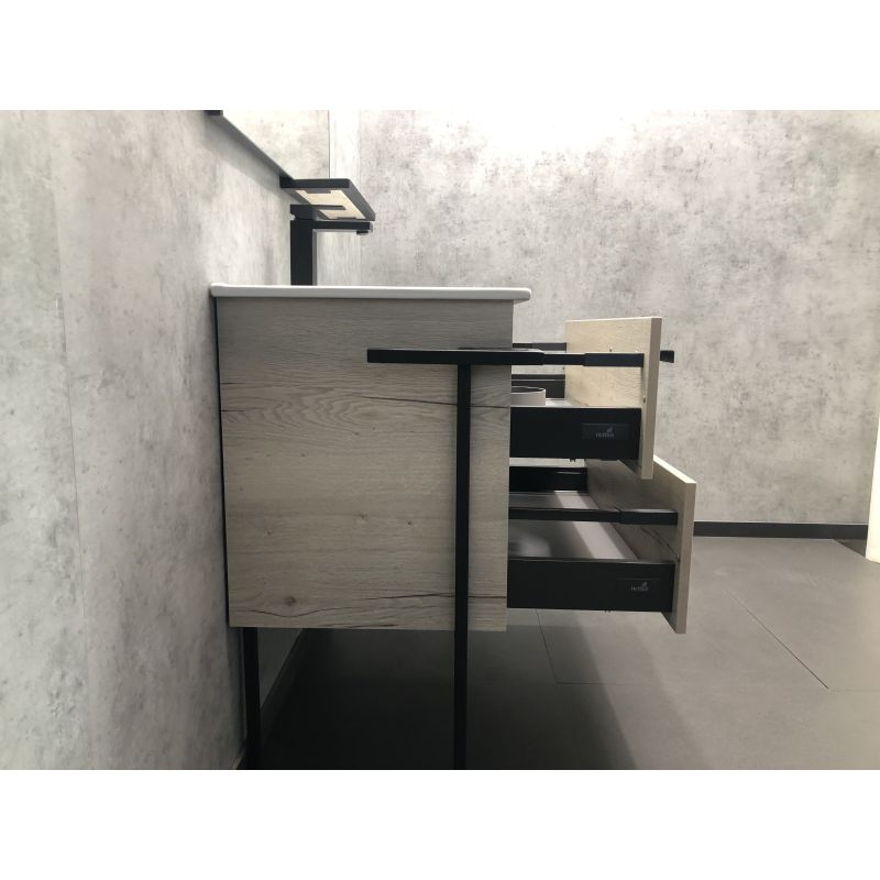 Тумба с раковиной Comforty "Дюссельдорф-90" 00-00004093 дуб дымчатый с рак. Comforty 9090EL