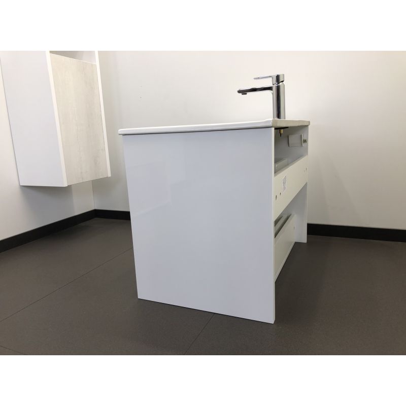 Тумба с раковиной Comforty "Женева-75" 00004137097 дуб белый с раковиной Comforty 75E