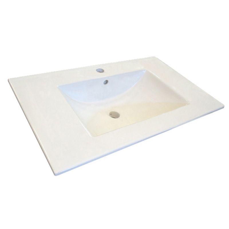 Тумба с раковиной Comforty "Женева-75" 00004137097 дуб белый с раковиной Comforty 75E