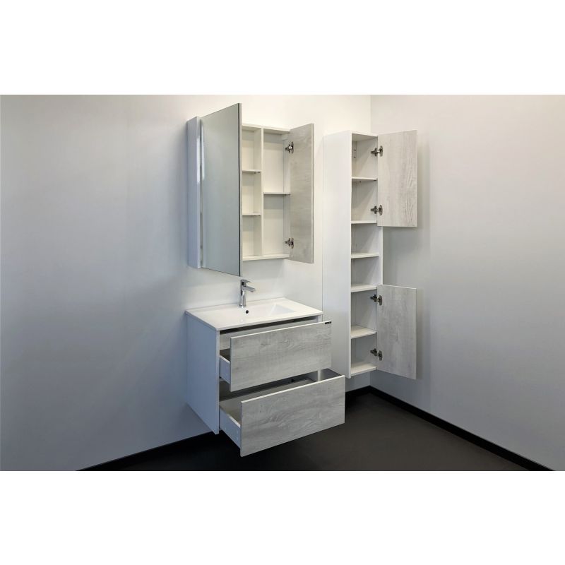 Тумба с раковиной Comforty "Женева-75" 00004137097 дуб белый с раковиной Comforty 75E