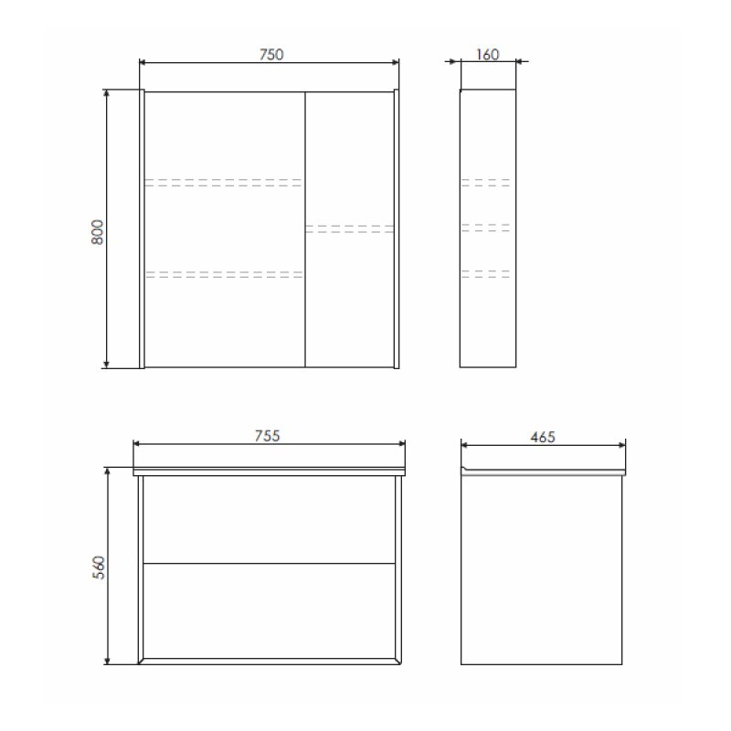 Тумба с раковиной Comforty "Женева-75" 00004137097 дуб белый с раковиной Comforty 75E