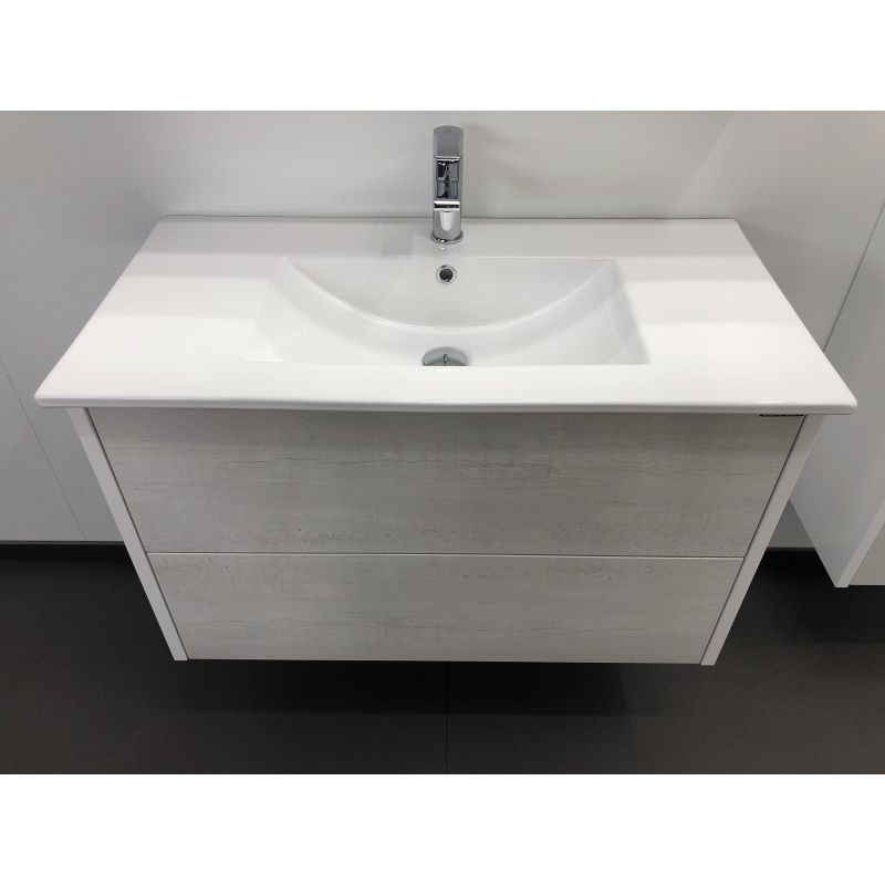 Тумба с раковиной Comforty "Женева-90" 00004137133 дуб белый с раковиной Comforty 90E