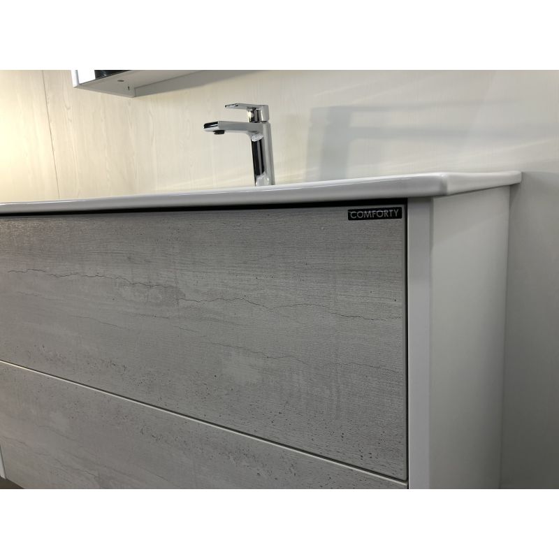 Тумба с раковиной Comforty "Женева-90" 00004137133 дуб белый с раковиной Comforty 90E