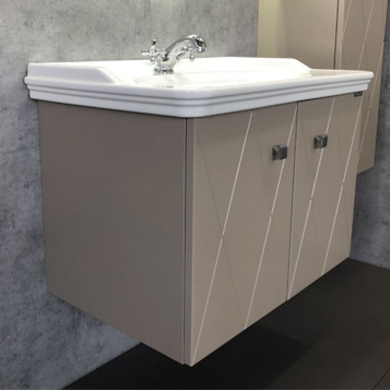 Тумба с раковиной Comforty "Кремона-80" 00-00001040 латте с раковиной 50180