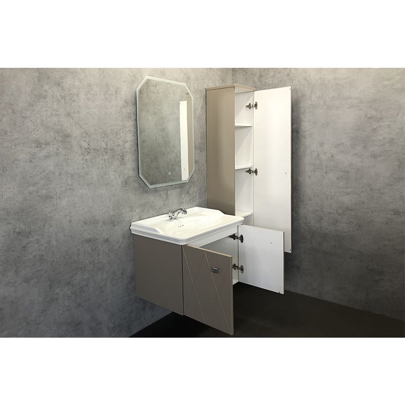 Тумба с раковиной Comforty "Кремона-80" 00-00001040 латте с раковиной 50180