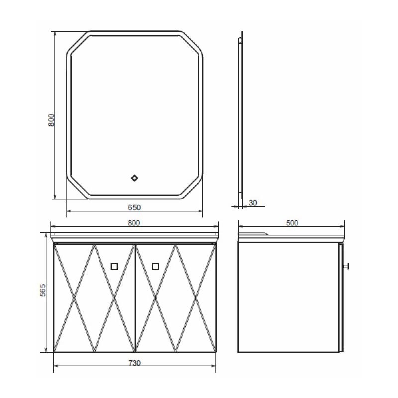 Тумба с раковиной Comforty "Кремона-80" 00-00001040 латте с раковиной 50180
