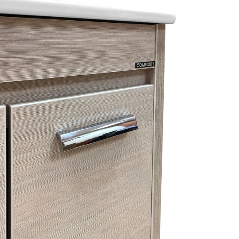 Тумба с раковиной Comforty "Марио-60" 00003131980 сосна лоредо с раковиной "Quadro 60"