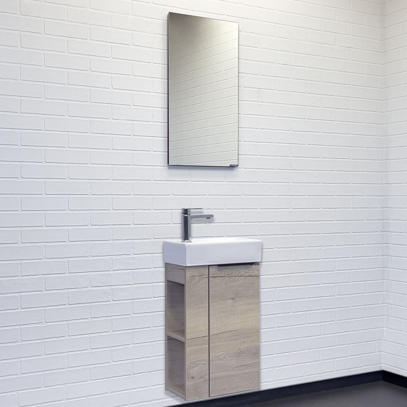 Тумба с раковиной Comforty "Матэ-40" 00-00015132 дуб дымчатый с раковиной Comforty 9140