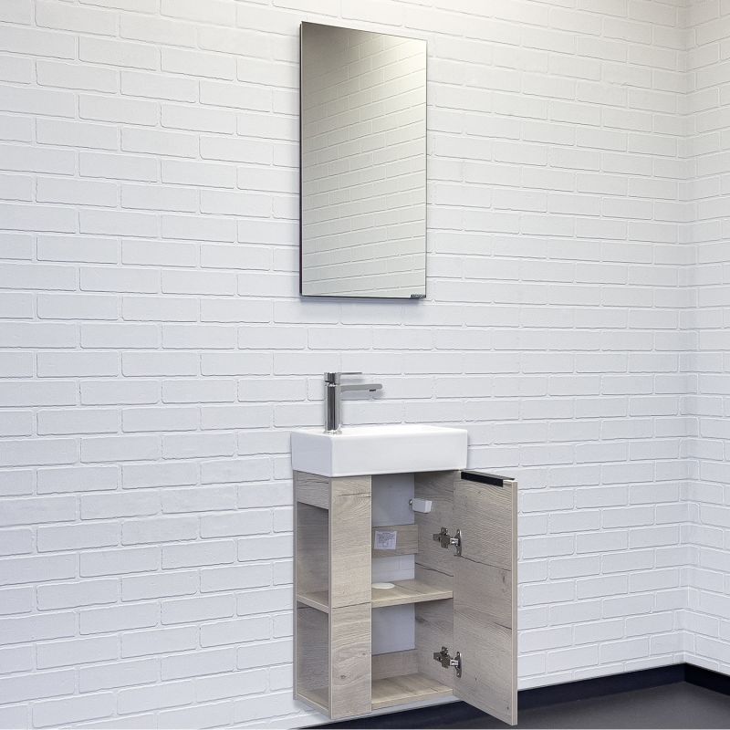 Тумба с раковиной Comforty "Матэ-40" 00-00015132 дуб дымчатый с раковиной Comforty 9140